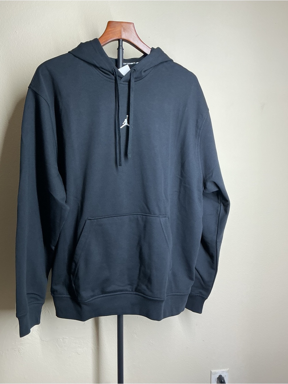Nike Jordan Black Pullover Hoodie with Small White  Logo